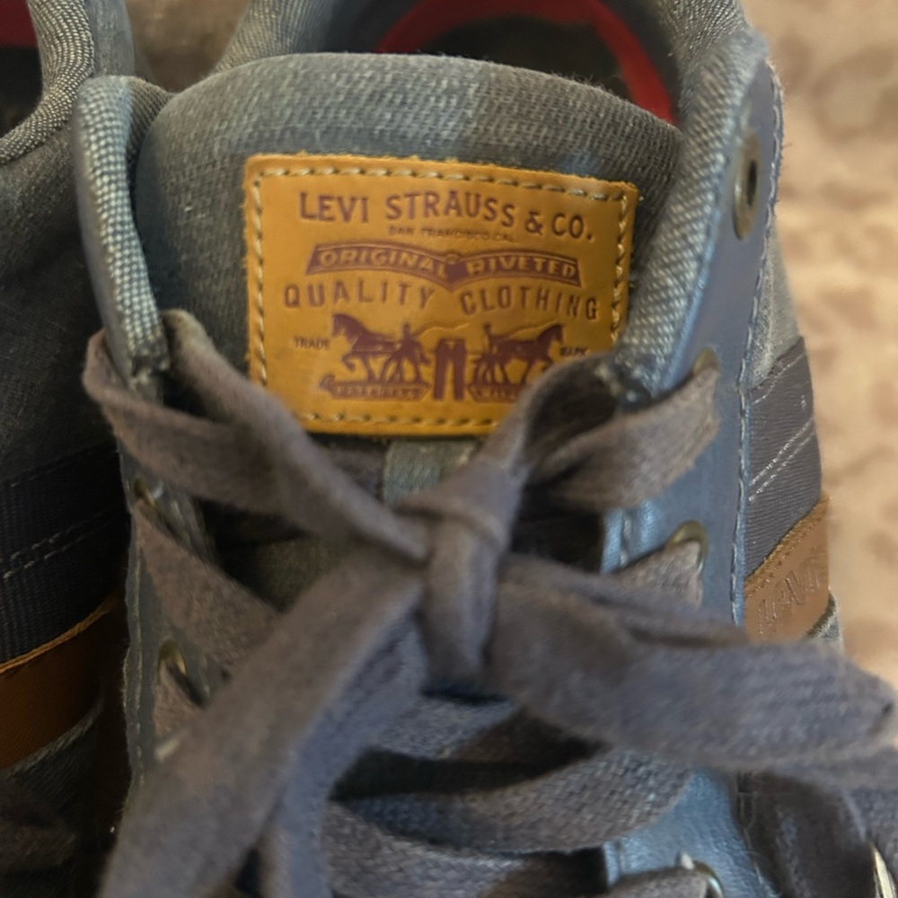 Levi’s Men’s Blue Canvas Skate Sneakers Size 12